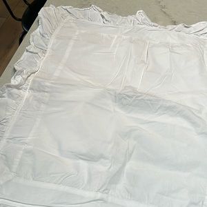 Standard vintage ruffled pillow sham